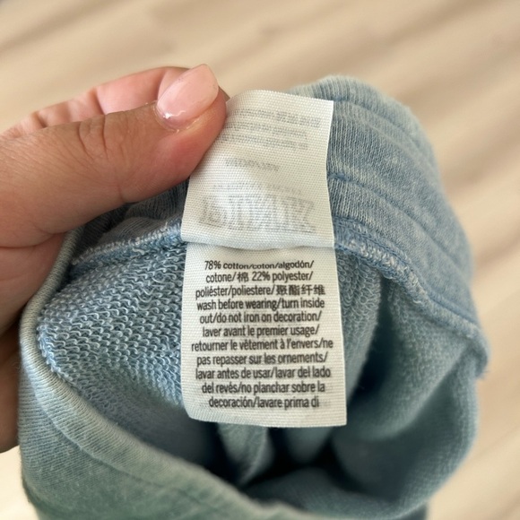 Victoria’s Secret Pink Logo Blue Tie Dye Cotton Joggers Medium soft - Picture 4 of 6